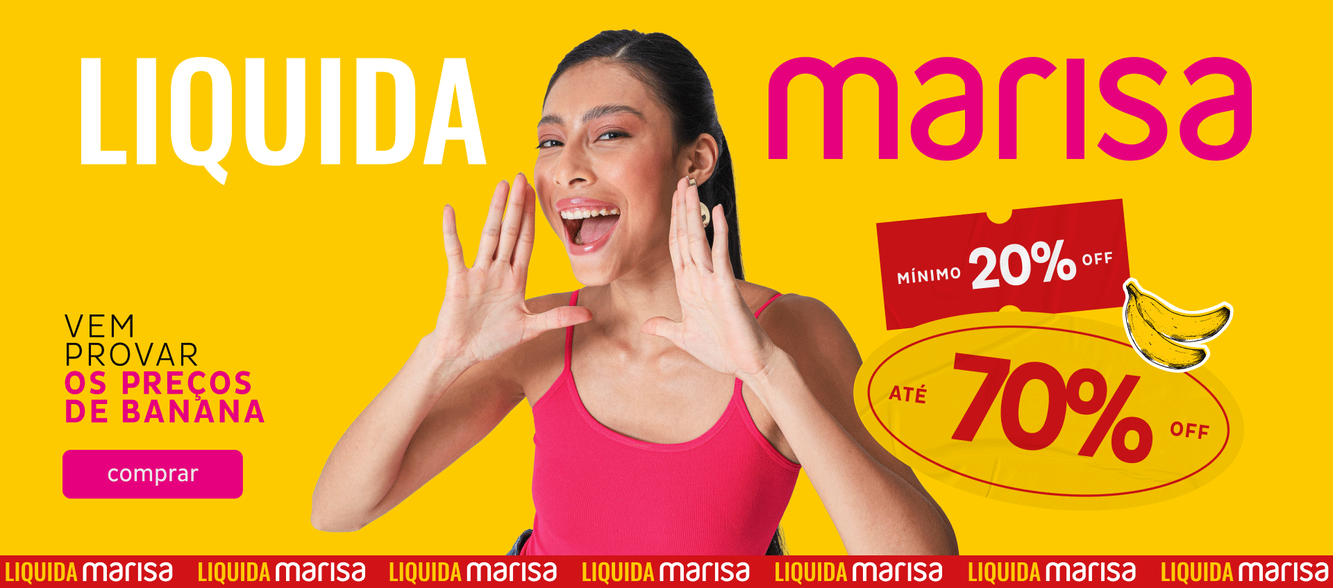 Liquida Marisa – Site todo com no mínimo 20%OFF até 70%OFF Liquida Marisa – Site todo com no mínimo 20%OFF até 70%OFF