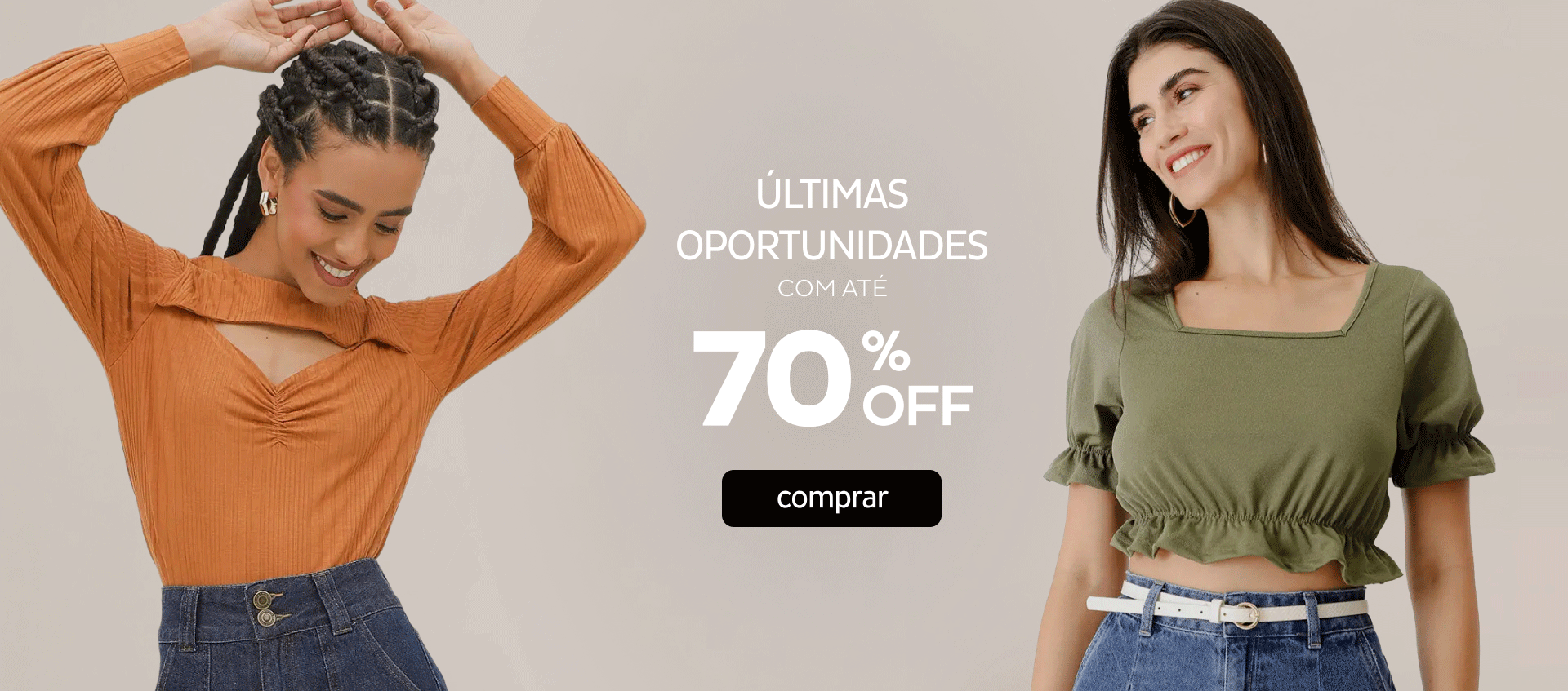 Ultimas Oportunidades com até 70%OFF Ultimas Oportunidades com até 70%OFF