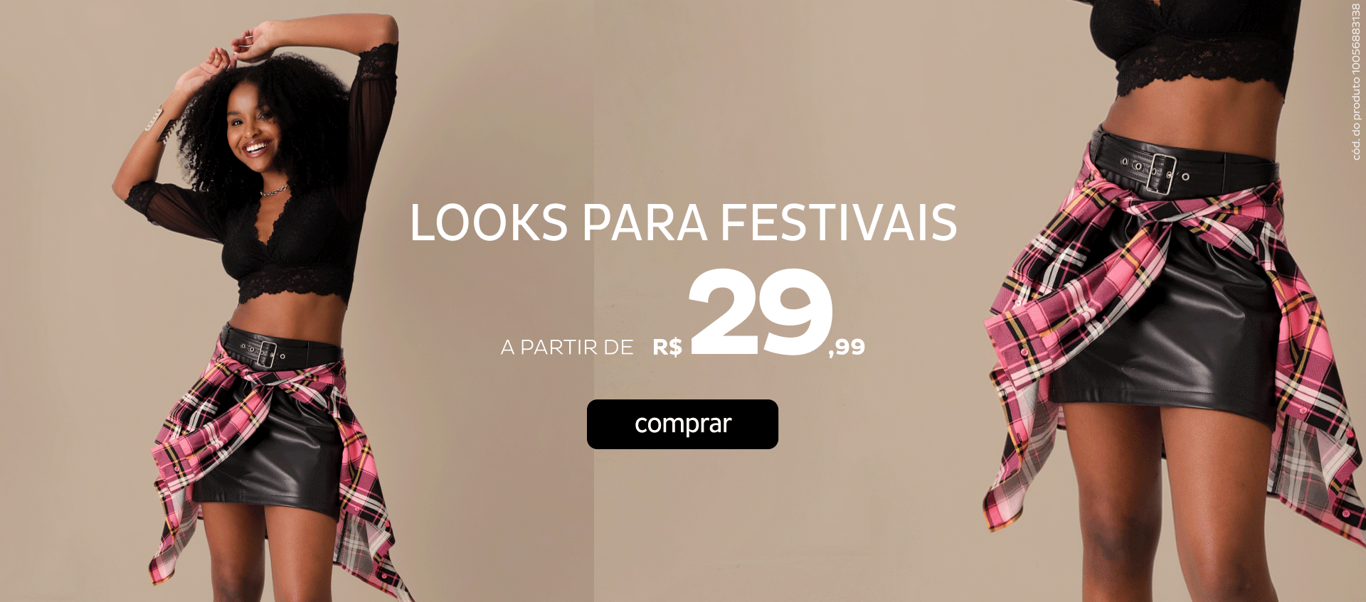 Look para Festivais Look para Festivais