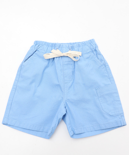 Bermuda Infantil Sarja Bolsos Tam 1 a 3 Azul