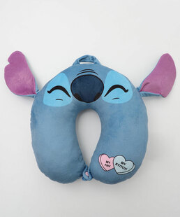 Almofada Pescoço Plush Stitch Disney Azul