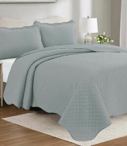 Colcha Focus Casal Camesa Cinza