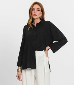 Camisa Feminina Manga Longa Endless Preto
