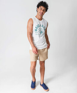 Bermuda Masculina Surf Lisa MR Bege