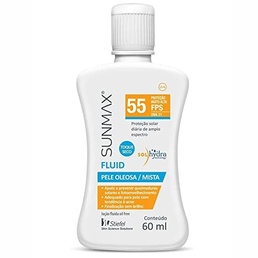 Protetor Solar sunmax fluido fps55 Oleosa/mista 60ml