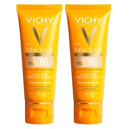 Kit com 2 Unidades de Protetor Solar Idéal Soleil Clarify Extra Clara Vichy FPS6