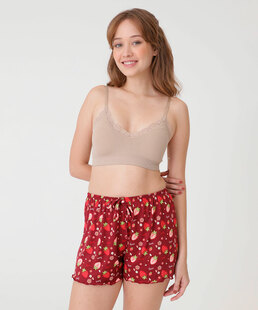 Short Pijama Feminino Avulso Estampa Morango Marisa