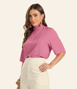 Blusa Viscose Slub Feminina Endless Rosa