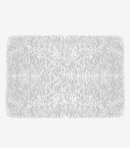 Tapete Felpudo 100 cm x 140 cm Infinita Cor Branco