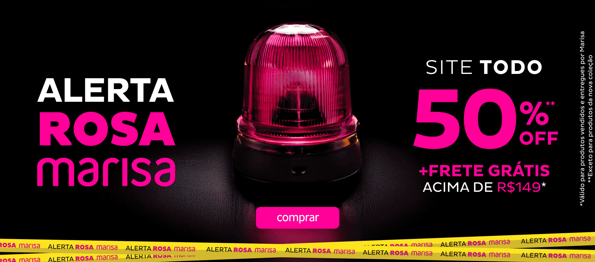 Alerta Rosa Site Todo Com 50 OFF + Frete Grátis Acima de 149 Alerta Rosa Site Todo Com 50 OFF + Frete Grátis Acima de 149
