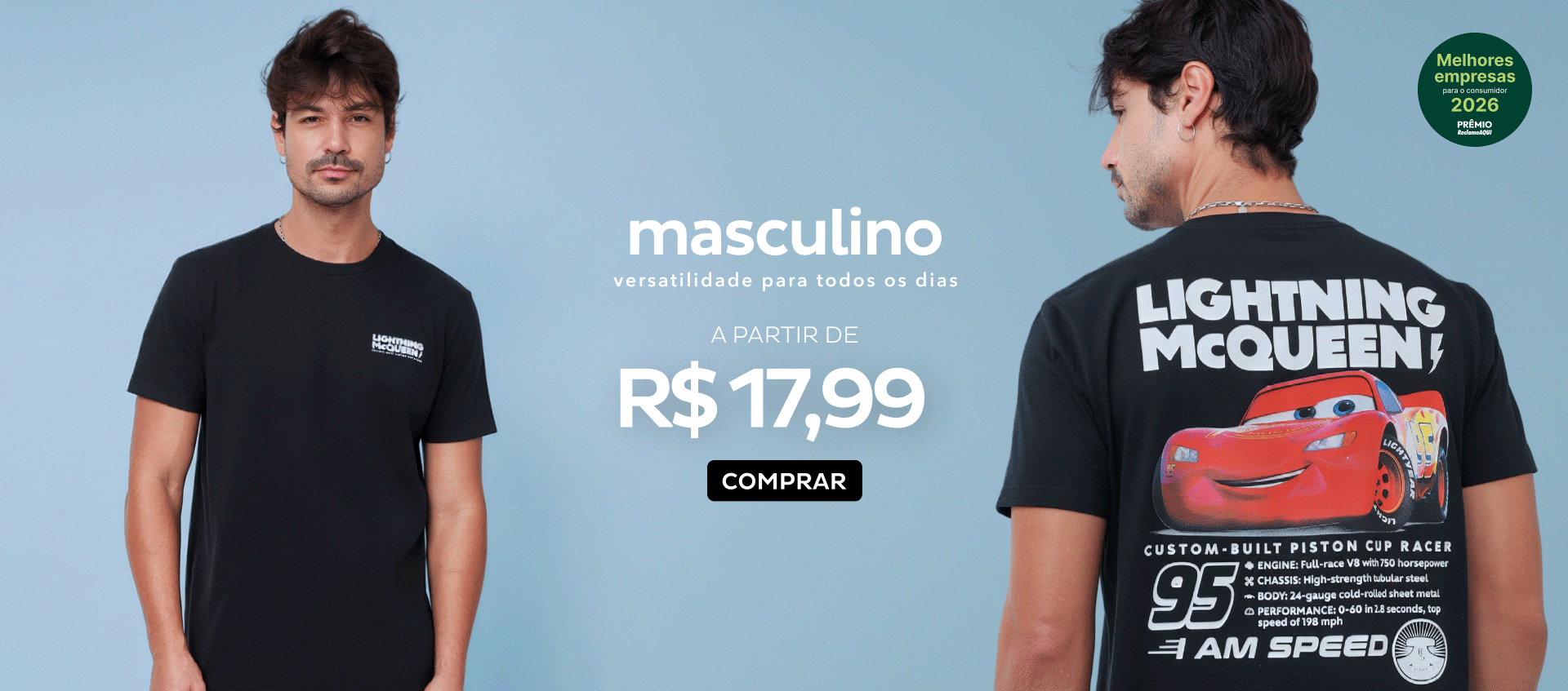 Masculino a partir de R$29,99 Masculino a partir de R$29,99