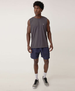 Bermuda Masculina Fitness Microfibra Básica MR Azul