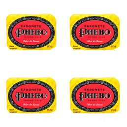 Kit c/4 Sabonetes Phebo Odor De Rosas 90g