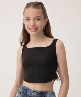 Blusa Juvenil Cropped Corselet Marisa Tam 10 a 16