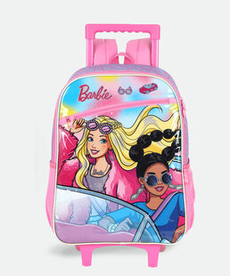 Mochila Mala Com Rodas Infantil Barbie