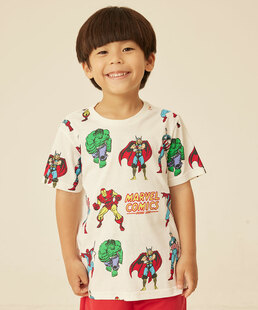 Camiseta Infantil Vingadores Marvel Tam 4 a 10