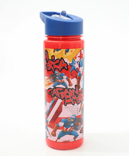 Garrafa Squeeze Capitão América Marvel 670ml Vermelho