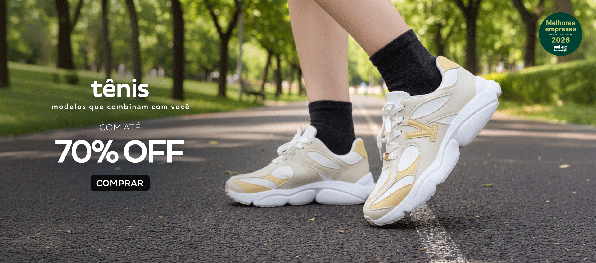 Tênis com até 70% OFF Tênis com até 70% OFF