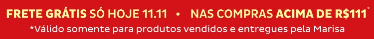 Só Hoje! Frete Grátis Brasil! acima de R$111