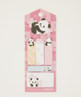 Kit 5 Blocos de Notas Panda Marisa