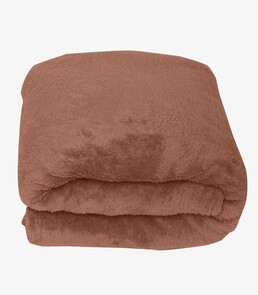 Manta De Microfibra Lisa Solteiro Rovitex Home Marrom