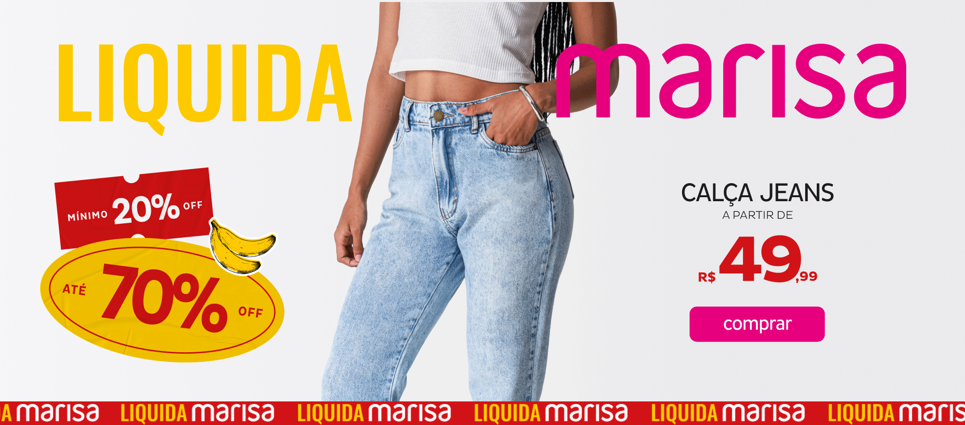 Calça jeans a partir de R$ 49,99 Calça jeans a partir de R$ 49,99