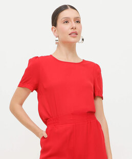 Blusa Feminina Manga Curta Marisa
