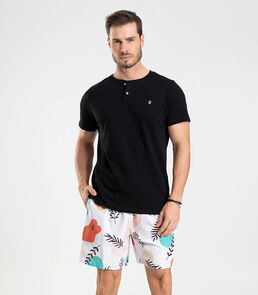 Bermuda Masculina De Microfibra Long Bong Branco