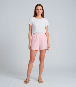 Shorts Feminino Em Plush Infinita Cor Rosa