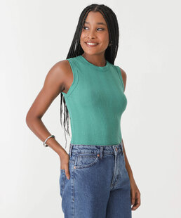 Blusa Regata Feminina Canelada Marisa
