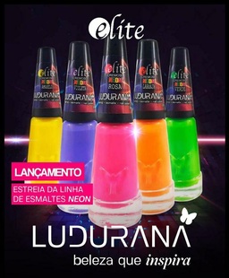 Esmalte Ludurana Cremoso Laranja Neon 8ml