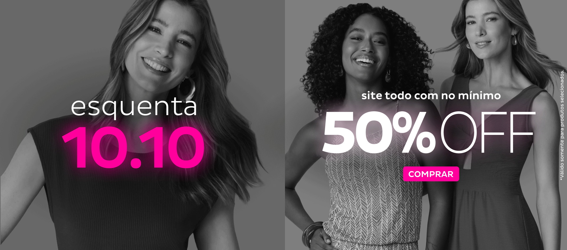 Esquenta 10.10 - Site Todo com no mínimo 50 OFF Esquenta 10.10 - Site Todo com no mínimo 50 OFF