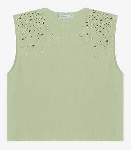 Regata Feminina em Viscose Endless Verde