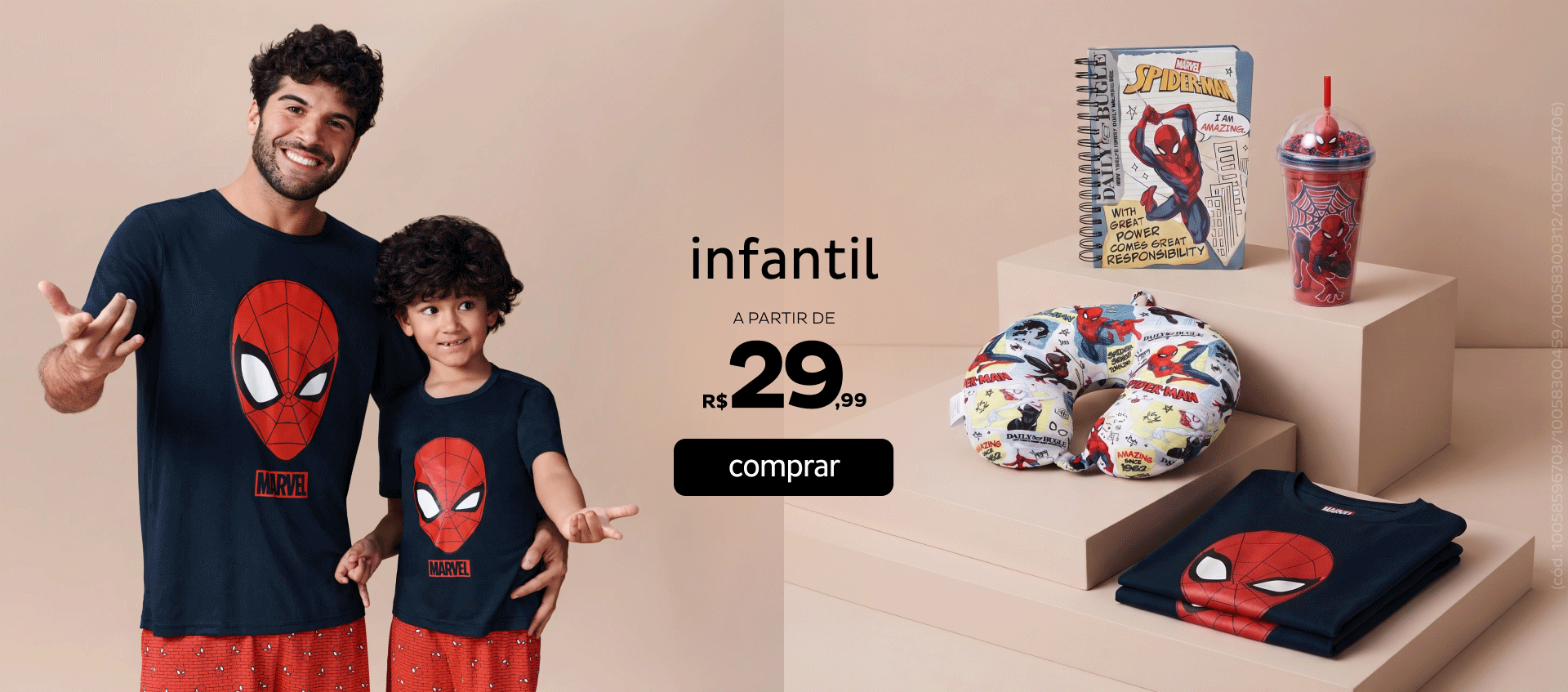 Infantil a partir de R$29,99 Infantil a partir de R$29,99