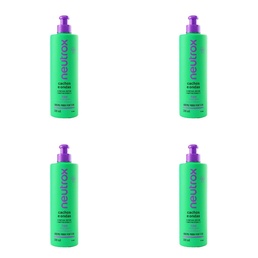 Kit c/4 Unidades de Creme Para Pentear Neutrox 300ml Cachos E Ondas