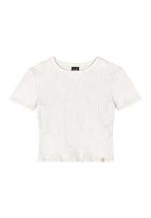 Blusa Juvenil em Ribana Canelada Gloss