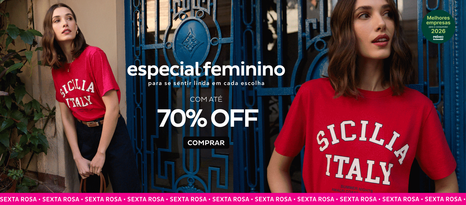 Especial Feminino com até 70OFF Especial Feminino com até 70OFF