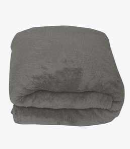 Manta De Microfibra Lisa Solteiro Rovitex Home Cinza