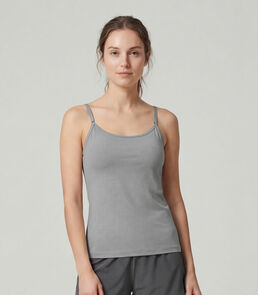 Blusa Regata Em Poliamida Com Bojo Sea Surf Cinza