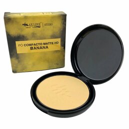 Kit c/2 Pó Compacto Mattte Hd-Br Banana 34 Max Love